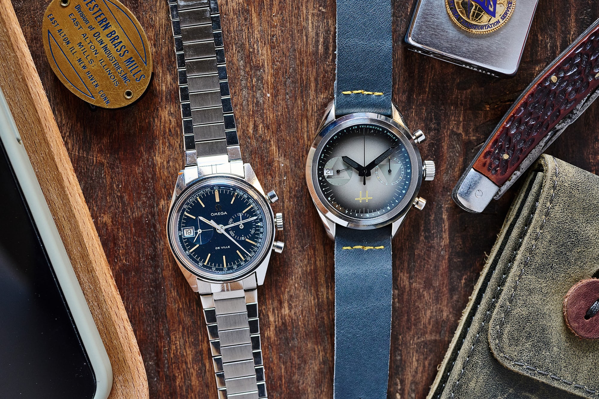 An Omega watch and a Haven watch 