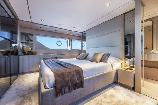 restyled Ferretti Yachts 780 in Singapore